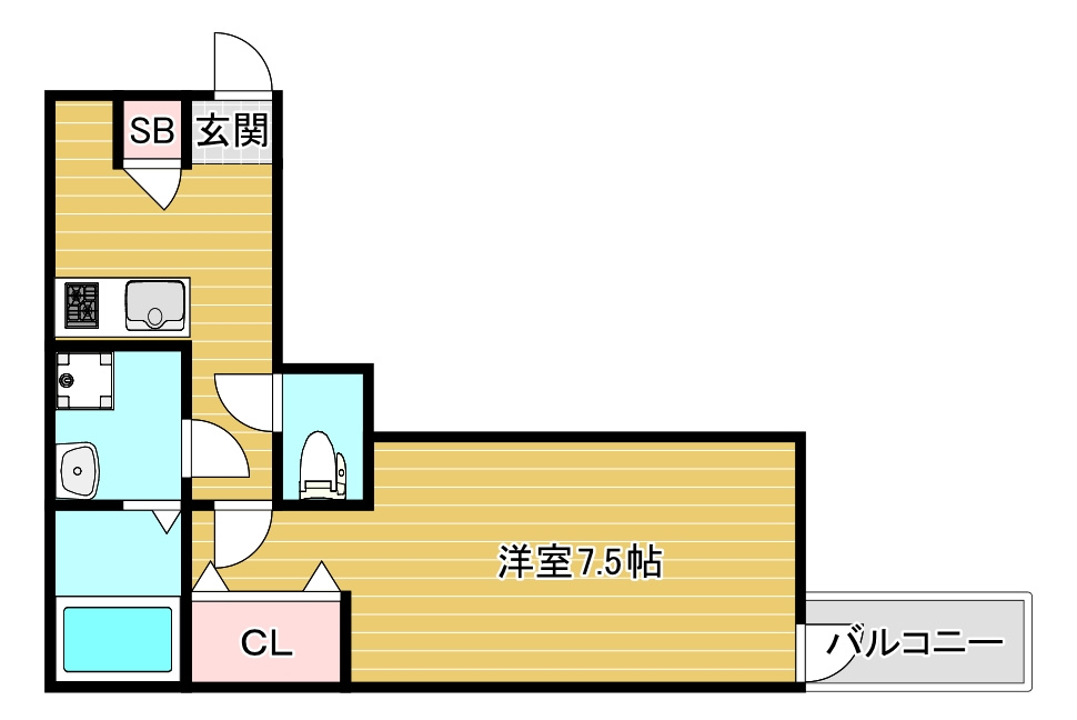 H-maison大正Ⅳの間取り