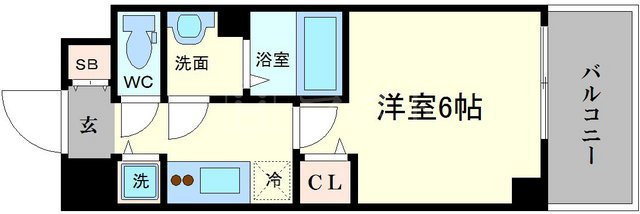 メインステージ京町堀の間取り