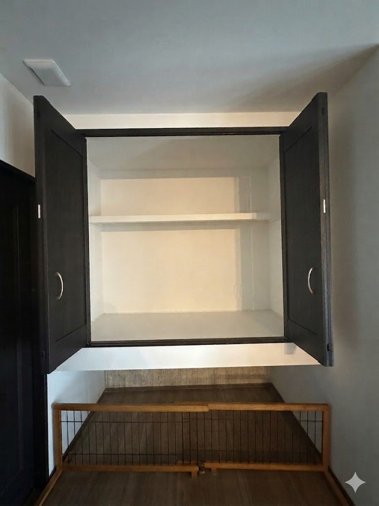 六万寺町1丁目　中古戸建　3980の収納|2階リビング収納。　画像はAIを使用して編集しております
