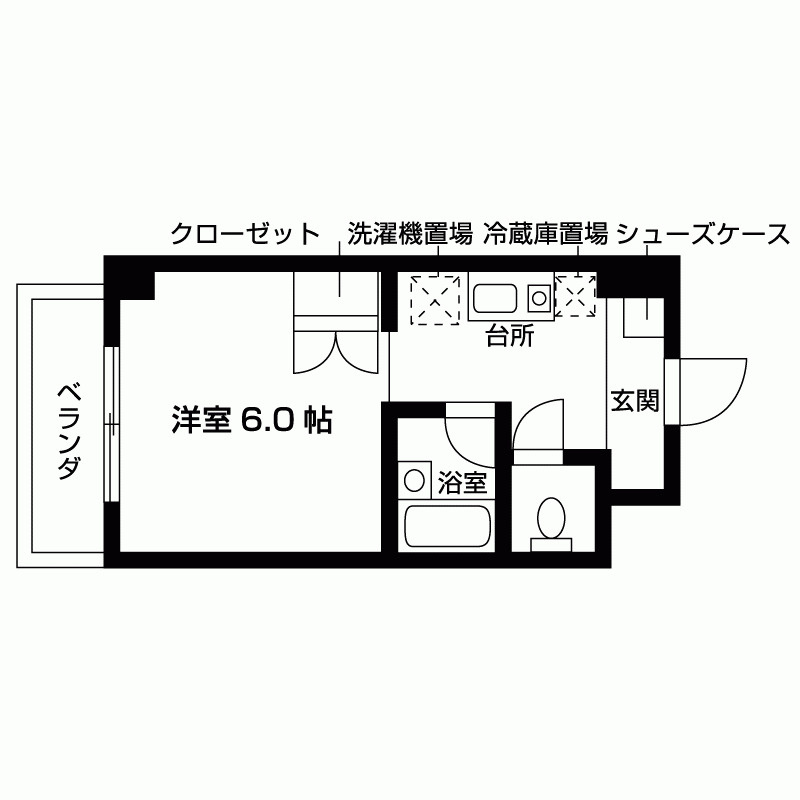 ハウゼ公園前の間取り|Cタイプ