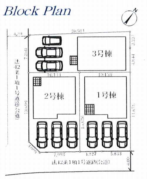 相模原市緑区大島3期　新築戸建全3棟　3号棟の区画図