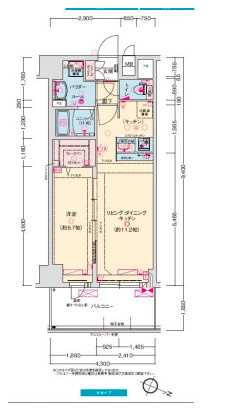 【間取り】 | プレサンス神戸セレスティア