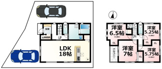 【間取り】 | 雄琴５丁目　3号地