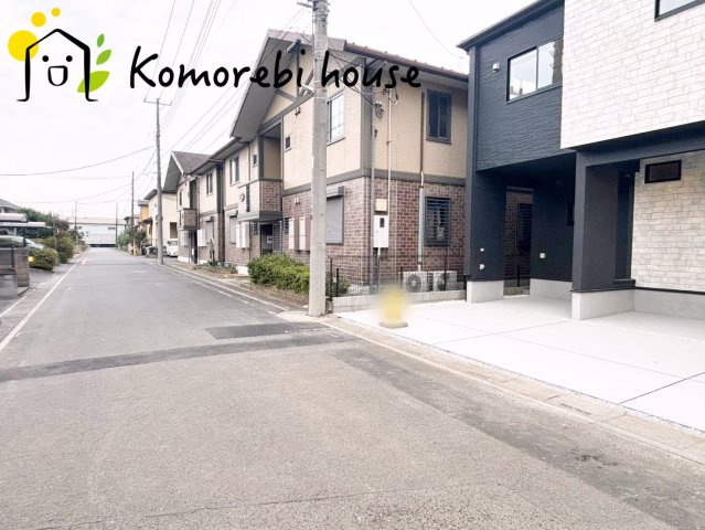 さいたま市北区別所町　3期　新築一戸建て　ブルーミングガーデンヴィーエ　04の前面道路含む現地写真|10/23撮影