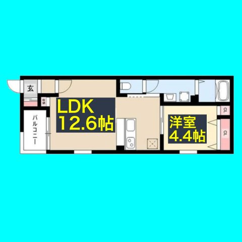 サンクレール八田の間取り