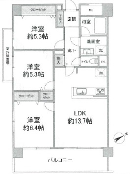 【間取り】 | グランドベイズ南藤沢