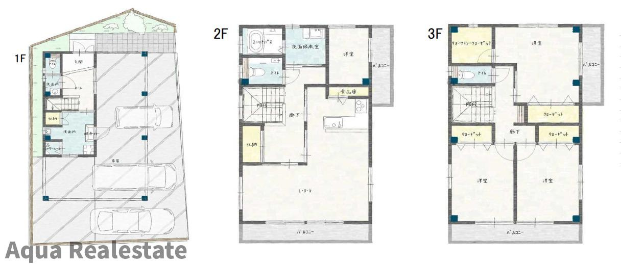 徳島市川内町榎瀬の中古一戸建の間取り