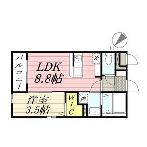 福岡市南区大橋３丁目の賃貸マンションの間取り