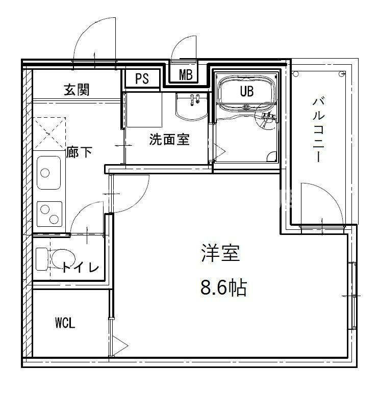 フジパレス加賀屋Ⅱ番館の間取り