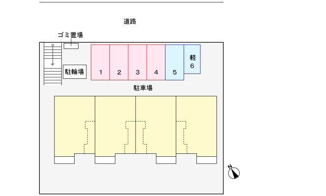 レジデンス亀甲台の区画図