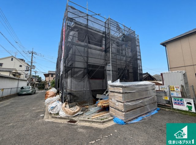 松原市小川　第4期　新築一戸建ての外観|現在建築中！落ち着いた街並みで新生活を始めることが出来そう！周辺の物件も併せてご紹介させて頂きます！