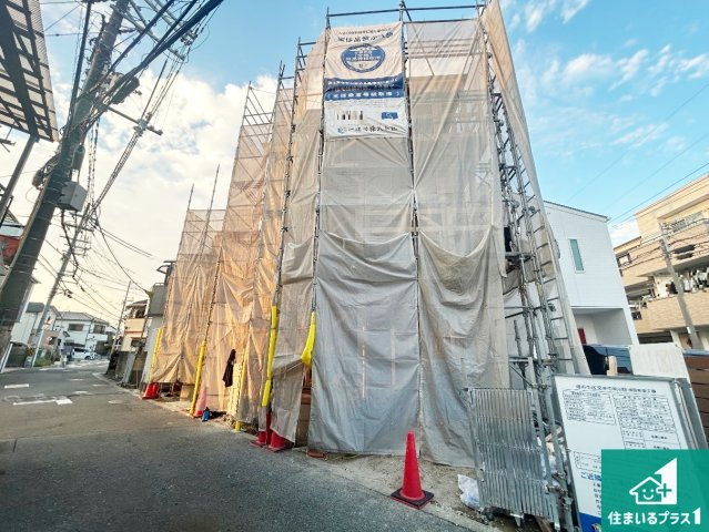 堺市中区深井中町　第6期　新築一戸建ての外観|周辺は落ち着いた街並みの住宅地！子育てがしやすい住環境です！まだ未完成ですが、現地でしかわからない事もございます。是非一度ご覧ください。