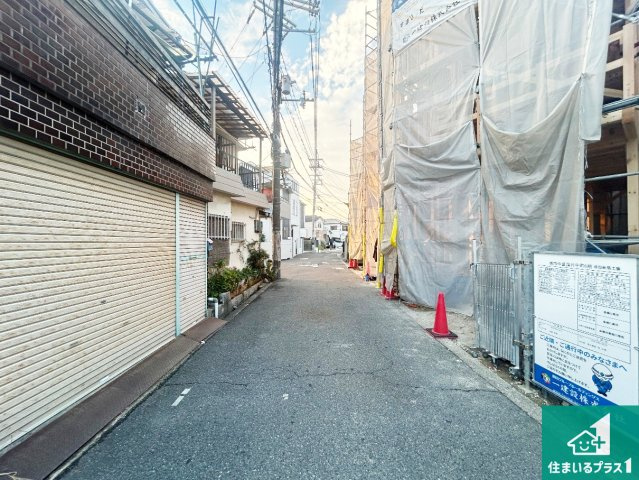 堺市中区深井中町　第6期　新築一戸建ての前面道路含む現地写真|現在建築中！落ち着いた街並みで新生活を始めることが出来そう！周辺の物件も併せてご紹介させて頂きます！