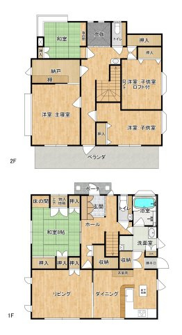 中古戸建　甘楽町福島の間取り