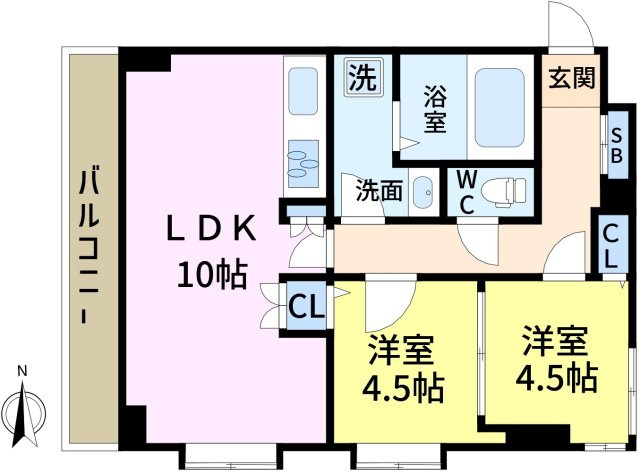 ライオンズマンション西新小岩の間取り