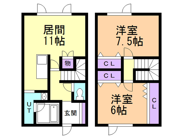 メイプルハイツの間取り