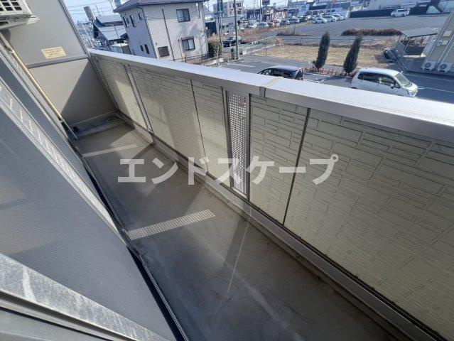 スクエア　Ｃのバルコニー|高崎、前橋のお部屋探しはエンドスケープまで！お客様の理想お聞かせ下さい♪