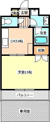 キャッスル水前寺の間取り