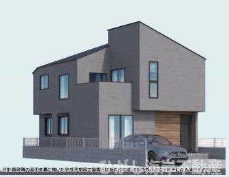 藤沢市辻堂東海岸１丁目　新築戸建　全２棟の外観パース|No2イメージパスですので実際のものと多少異なります
