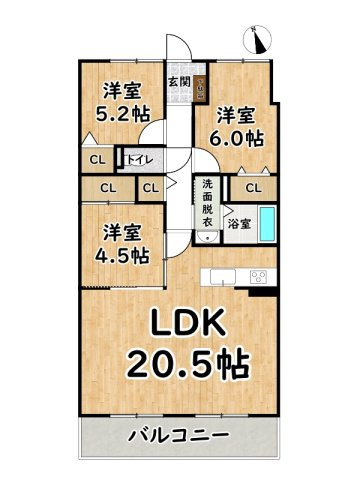 パレロワイヤル姫路駅前の間取り
