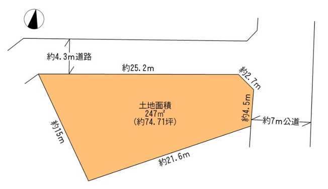 【土地図】 | 花見川区横戸町　売地 | 土地図
