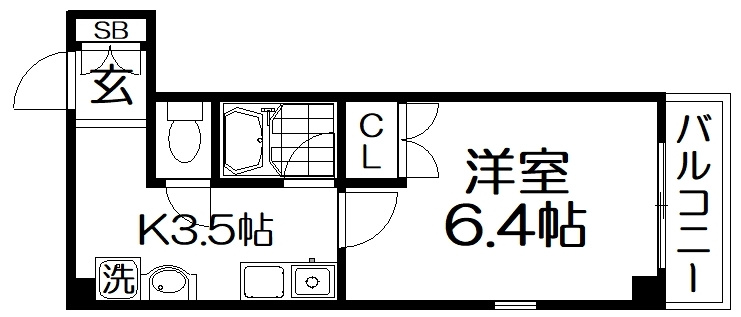 フォーシーズン北堀江の間取り