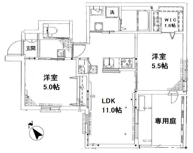 La Casa Takata（ラ・カーサ高田）の間取り