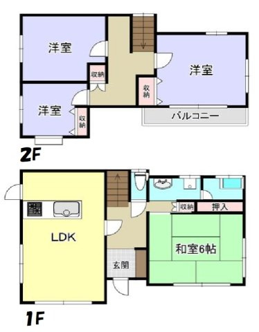 山武郡九十九里町片貝　中古戸建の間取り|図面と現況に相違がある場合、現況を優先致します。
