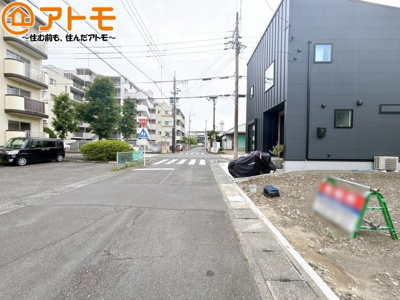 【前面道路含む現地写真】 | 駿河区高松2丁目　新築戸建　全1棟