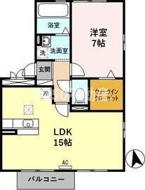 セレッソKT　Aの間取り