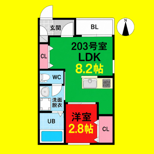 REGALEST浄心　名古屋市賃貸　仲介手数料無料の間取り