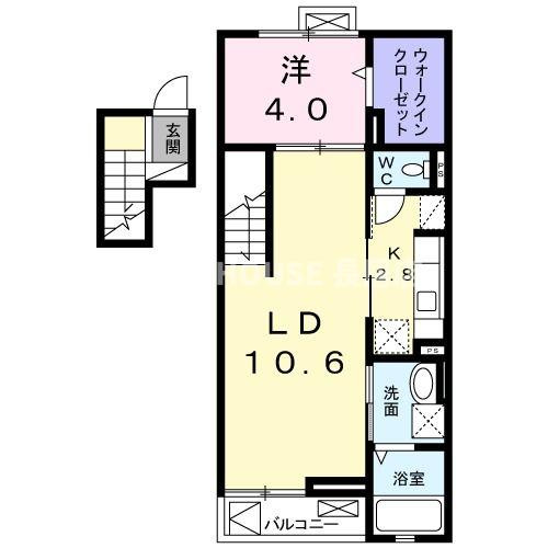 イーリス　ウィステリアの間取り