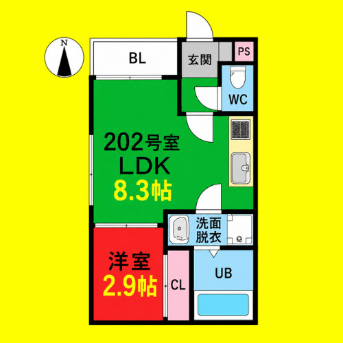 REGALEST浄心　名古屋市賃貸　仲介手数料無料の間取り