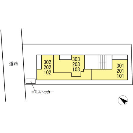 セレッソYPの区画図