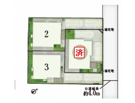 【区画図】 | 【仲介手数料０円】藤沢市辻堂東海岸1丁目　新築一戸建て　全3棟 | 【仲介手数料０円】藤沢市辻堂東海岸1丁目　新築一戸建て　全3棟
