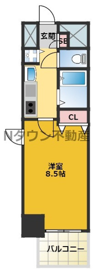 【間取り】 | プレサンス名古屋駅前グランヴィル | 間取りです