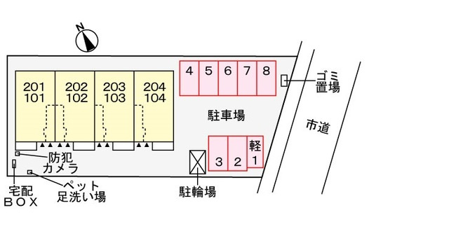 メゾン・ド・クロワールのその他|配置図です！