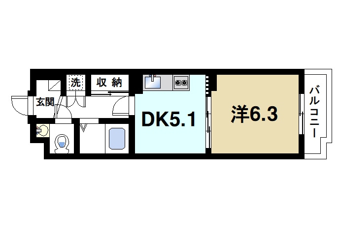 木津南パークサイドヴィレッヂの間取り|間取りです