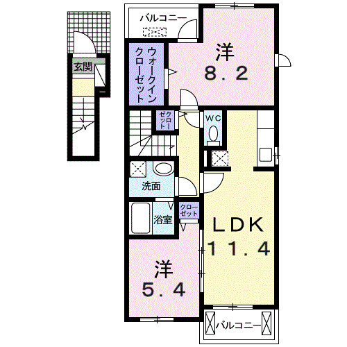 グレイス楠の間取り
