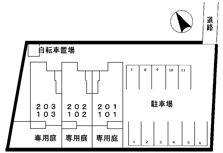 グレイス楠の区画図