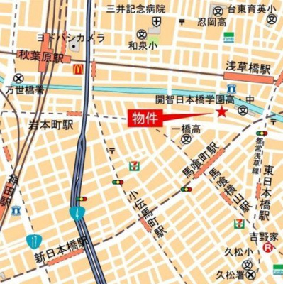 【地図】 | バウスフラッツ日本橋馬喰町