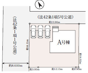 沼津市下香貫2095番の区画図