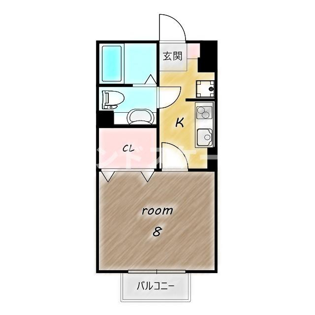 ナカイパレスBの間取り|高崎、前橋のお部屋探しはエンドスケープまで！お客様の理想お聞かせ下さい♪