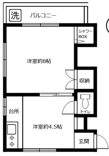 小森アパートの間取り