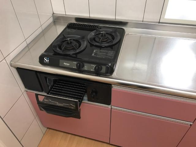 レクエルドのキッチン|グリル付２口コンロ