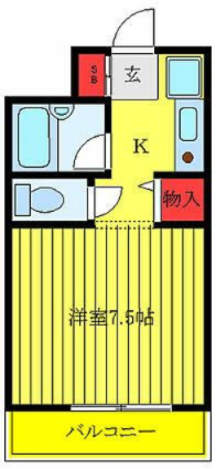 豊島区池袋本町１丁目の賃貸マンションの間取り