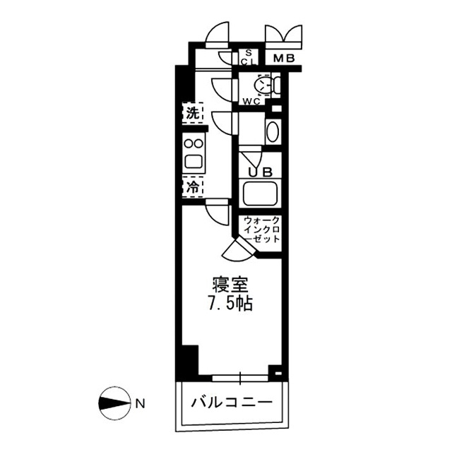 新品家具付きマンション亀戸8(KaGood東京)の間取り|※間取りと異なる場合は現状を優先します。