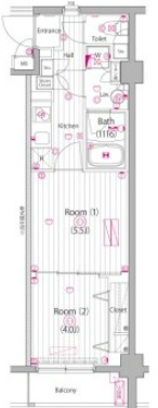 ガーラ・ヒルズ新宿の間取り
