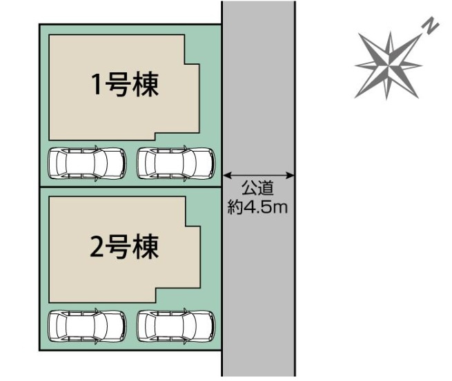 船橋市大穴南2丁目の区画図