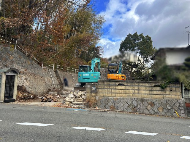 箕面市粟生間谷西２丁目　土地の外観